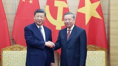 Tổng Bí thư Tô Lâm và Tổng Bí thư, Chủ tịch nước Trung Quốc Tập Cận Bình. Ảnh: Thống Nhất/TTXVN