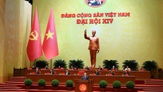 Quang cảnh phiên bế mạc Đại hội đại biểu toàn quốc lần thứ XIV của Đảng. 