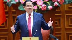 Thủ tướng Phạm Minh Chính phát biểu tại phiên họp. Ảnh: Dương Giang/TTXVN