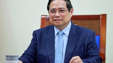 Thủ tướng Chính phủ Phạm Minh Chính điện đàm với Thủ tướng Nhà nước Kuwait Sheikh Ahmed Abdullah Al-Ahmad Al-Sabah. Ảnh: VGP/Nhật Bắc