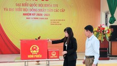 Hòm phiếu chính và hòm phiếu phụ đều đã được chuẩn bị đầy đủ tại các khu vực bỏ phiếu. Ảnh: Tuyết Linh