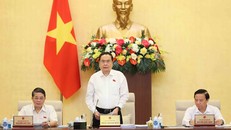 Chủ tịch Quốc hội Trần Thanh Mẫn phát biểu khai mạc Phiên họp thứ 35 của Ủy ban Thường vụ Quốc hội. Ảnh: An Đăng/TTXVN