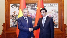 Tổng Bí thư, Chủ tịch nước Tô Lâm hội kiến Chủ tịch Chính hiệp toàn quốc Trung Quốc Vương Hộ Ninh.