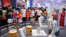 Gian trưng bày của Viện Hàn lâm Khoa học và Công nghệ Việt Nam tại triển lãm thành tựu đất nước