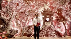 Đại diện đơn vị đồng tổ chức, TS. Lê Xuân Kiêu - Giám đốc Trung tâm Hoạt động VHKH Văn Miếu - Quốc Tử Giám phát biểu khai mạc