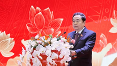 Chủ tịch Quốc hội Trần Thanh Mẫn phát biểu khai mạc hội nghị. 