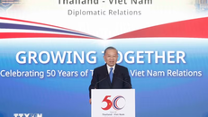 Tổng Bí thư, Chủ tịch nước Tô Lâm phát biểu tại Diễn đàn Doanh nghiệp Việt Nam-Thái Lan. 