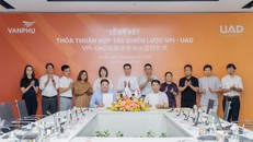 Đại diện Văn Phú và Viện Nghiên cứu & Thiết kế Kiến trúc Đại học Chiết Giang (UAD) ký kết thỏa thuận hợp tác chiến lược ngày 3/6.