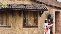 Một góc của không gian sáng tạo Đoài Creative tại Làng cổ Đường Lâm. 