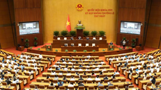 Toàn cảnh Hội trường Diên Hồng sáng 23/8. 
