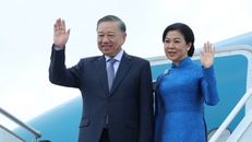 Tổng Bí thư, Chủ tịch nước Tô Lâm và Phu nhân rời thủ đô Paris, kết thúc tốt đẹp chuyến thăm chính thức Cộng hòa Pháp và dự Hội nghị Thượng đỉnh Không gian vũ trụ. 