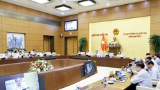 Chủ tịch Quốc hội Trần Thanh Mẫn phát biểu. 