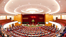 Phiên Khai mạc Hội nghị lần thứ tư Ban Chấp hành Trung ương Đảng khóa XIV. 
