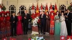 Tổng Bí thư, Chủ tịch nước Tô Lâm chủ trì chiêu đãi Tổng thống Liên bang Thụy Sĩ Guy Parmelin