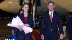 Thủ tướng Công quốc Liechtenstein Brigitte Haas đến Hà Nội, bắt đầu thăm chính thức Việt Nam