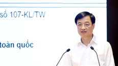 Ủy viên Bộ Chính trị, Bí thư Trung ương Đảng, Trưởng Ban Tổ chức Trung ương Nguyễn Duy Ngọc phát biểu.