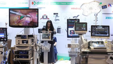 Triển lãm trang thiết bị y tế bên lề Diễn đàn Phát triển y tế tư nhân Việt Nam năm 2026. 
