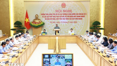 Thủ tướng Phạm Minh Chính chủ trì Hội nghị Thường trực Chính phủ với các địa phương về khắc phục hậu quả cơn bão số 3.
