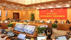 Toàn cảnh buổi họp báo.
