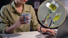 Liệu pháp dinh dưỡng truyền tĩnh mach. Ảnh: Weixin 