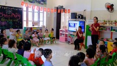 Giờ học của học sinh bậc mầm non. Ảnh minh họa: Bích Huệ/TTXVN