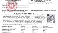 Đề tham khảo môn tiếng Anh kỳ thi tốt nghiệp THPT 2025. Ảnh: Chụp màn hình.