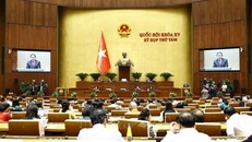 Chủ tịch Quốc hội Trần Thanh Mẫn phát biểu mở đầu phiên chất vấn. Ảnh: Doãn Tấn/TTXVN