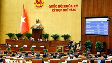 Quốc hội thông qua Luật Công đoàn (sửa đổi). Ảnh: Doãn Tấn/TTXVN