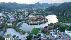 Khu du lịch Tam Cốc-Bích Động, huyện Hoa Lư được nhập toàn bộ vào thành phố Hoa Lư. Ảnh: Đức Phương/TTXVN