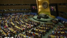 Quang cảnh phiên họp Đại hội đồng Liên hợp quốc ở New York, Mỹ. Ảnh: AFP/TTXVN