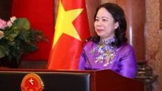 Phó Chủ tịch nước Võ Thị Ánh Xuân phát biểu. Ảnh: Văn Điệp/TTXVN