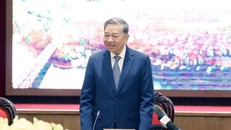 Tổng Bí thư Tô Lâm chúc Tết Đảng bộ, chính quyền và Nhân dân Thủ đô. Ảnh: Thống Nhất/TTXVN