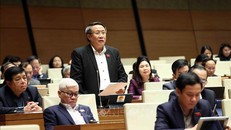 Đại biểu Quốc hội tỉnh Quảng Trị Hà Sỹ Đồng phát biểu. Ảnh: An Đăng/TTXVN