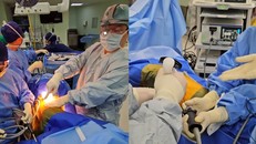 Thạc sĩ, bác sĩ Su Jang Wen (Singapore) thực hiện phẫu thuật ung thư phổi bằng phương pháp VATS tại Bệnh viện FV. Ảnh: BV