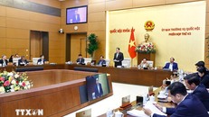 Chủ tịch Quốc hội Trần Thanh Mẫn phát biểu bế mạc Phiên họp. Ảnh: Doãn Tấn/TTXVN