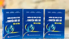 Cuốn sách cung cấp kiến thức cơ bản về chuyển đổi số. Ảnh: Vietnam+