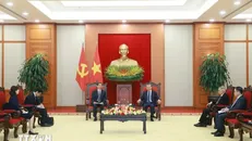 Tổng Bí thư Tô Lâm tiếp Đại sứ Nhật Bản tại Việt Nam Ito Naoki. Ảnh: Thống Nhất/TTXVN