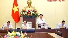 Phó Chủ tịch Quốc hội Nguyễn Khắc Định phát biểu. Ảnh: Doãn Tấn/TTXVN