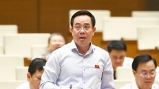 Đại biểu Quốc hội tỉnh Thái Bình Nguyễn Văn Huy phát biểu. Ảnh: Doãn Tấn