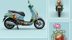 Tác phẩm của thí sinh Phạm Nhật Anh mang hình ảnh những đóa hoa sen vươn mình.