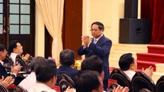 Thủ tướng Phạm Minh Chính dự hội nghị. Ảnh: Văn Điệp