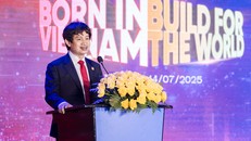 Ông Hoàng Mai Chung - Chủ tịch HĐQT Meey Group phát biểu tại sự kiện.