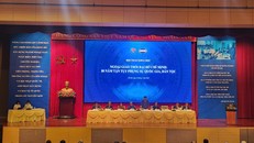 Quang cảnh Hội thảo khoa học “Ngoại giao thời đại Hồ Chí Minh: 80 năm tận tuỵ phụng sự quốc gia, dân tộc.”
