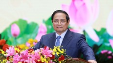 Thủ tướng Phạm Minh Chính, Bí thư Đảng ủy Chính phủ phát biểu chỉ đạo tại Đại hội. Ảnh: Dương Giang