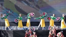 Các tiết mục nghệ thuật đặc sắc do thiếu nhi biểu diễn. Ảnh: Minh Đức