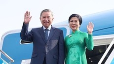 Tổng Bí thư Tô Lâm và Phu nhân. Ảnh: Thống Nhất