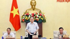 Chủ tịch Quốc hội Trần Thanh Mẫn phát biểu khai mạc Phiên họp thứ 48 của Ủy ban Thường vụ Quốc hội. Ảnh: Doãn Tấn