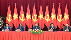 Tổng Bí thư Tô Lâm tiếp Trưởng đoàn chính đảng các nước dự Lễ kỷ niệm 80 năm Cách mạng Tháng Tám và Quốc khánh 2/9. Ảnh: Thống Nhất