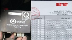 Thiết bị giám sát hành trình trên xe tải và các số liệu do HTX Vận tải Thống Nhất cung cấp.