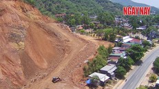 Dự án chống sạt lở do Công ty TNHH Minh Minh Đạt triển khai liên tục xảy ra sạt lở.